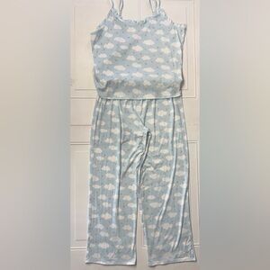 Bearpaw Blue Cloud Tank Top and Sleepwear Pants 2 Pieces Pajama Set XXL